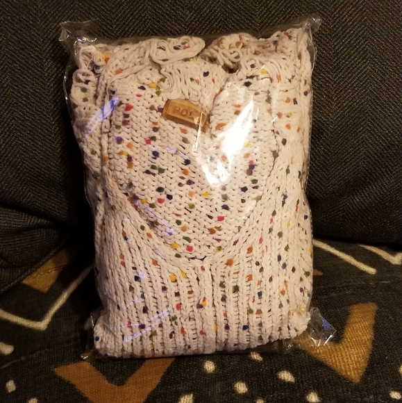 SOLD POL Cream Confetti cake chenille hoodie - Picture 5 of 8